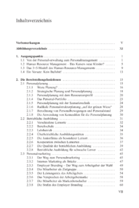 Dokument Inhaltsverzeichnis