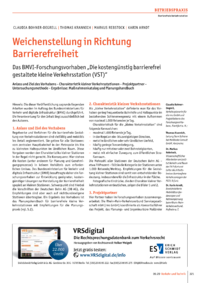 Dokument Weichenstellung in Richtung Barrierefreiheit