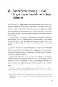 Dokument Kundenzentrierung &mdash; eine Frage der unternehmerischen Haltung