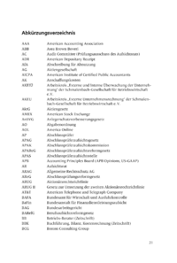 Dokument Abkürzungsverzeichnis
