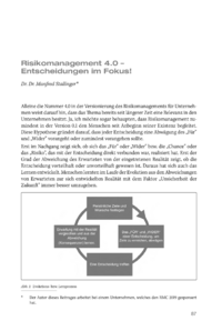 Dokument Risikomanagement 4.0 – Entscheidungen im Fokus!