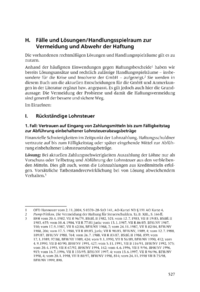Dokument Fälle und Lösungen/Handlungsspielraum zur Vermeidung und Abwehr der Haftung