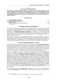 Dokument § 4 Internationale Berichtspflichten