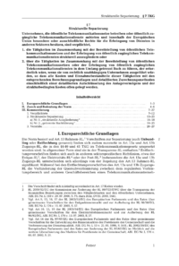 Dokument &sect; 7 Strukturelle Separierung