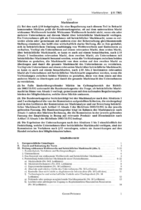 Dokument § 11 Marktanalyse