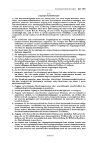 Dokument § 21 Zugangsverpflichtungen