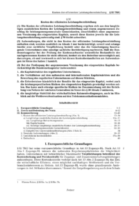 Dokument § 32 Kosten der effizienten Leistungsbereitstellung