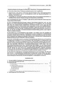 Dokument § 41c Schnittstellenbeschreibungen der Betreiber öffentlicher Telekommunikationsnetze