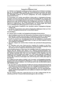 Dokument § 50 Zugangsberechtigungssysteme