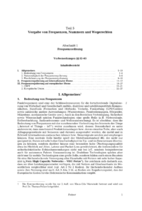 Dokument Vorbemerkungen &sect;&sect; 52&ndash;65