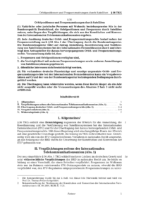 Dokument &sect; 56 Orbitpositionen und Frequenznutzungen durch Satelliten