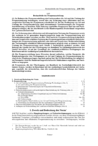 Dokument &sect; 60 Bestandteile der Frequenzzuteilung