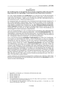 Dokument § 77 Ersatzansprüche