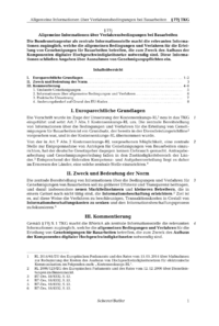 Dokument § 77j Allgemeine Informationen über Verfahrensbedingungen bei Bauarbeiten