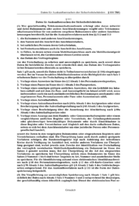 Dokument &sect; 111 Daten f&uuml;r Auskunftsersuchen der Sicherheitsbeh&ouml;rden