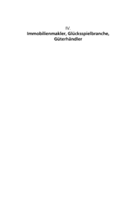 Dokument Immobilienmakler, Glücksspielbranche, Güterhändler