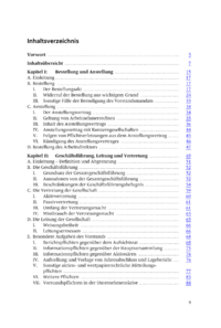 Dokument Inhaltsverzeichnis