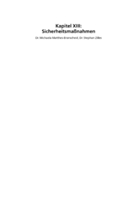 Dokument Sicherheitsmaßnahmen