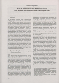 Dokument Warum lernen manche Menschen leicht und andere nur mit Mühe eine Fremdsprache?