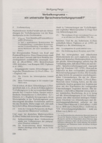Dokument Verbalkongruenz – ein universaler Sprachverarbeitungsprozeß?