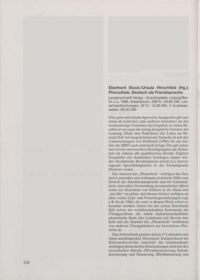 Dokument Eberhard Stock/Ursula Hirschfeld (Hg.): Phonothek. Deutsch als Fremdsprache