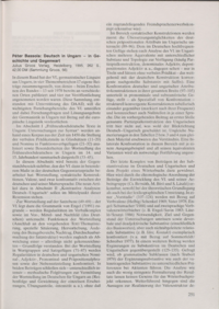 Dokument Peter BassoIa: Deutsch in Ungarn – in Geschichte und Gegenwart