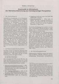 Dokument Grammatik im Wörterbuch. Zur Wörterbuchbenutzung aus fremdsprachiger Perspektive