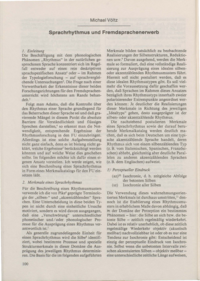 Dokument Sprachrhythmus und Fremdsprachenerwerb