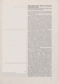 Dokument Andrzej Katny (Hrsg.): Studien zum Deutschen aus kontrastiver Sicht