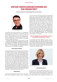 Dokument Von der Verfassungsbeschwerde bis zum Organstreit