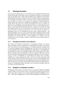 Dokument Wichtige Kontakte