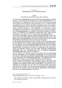 Dokument § 125 Ausschuss für Verschlusssachen und Verfahren