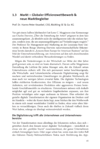 Dokument Markt – Globaler Effizienzwettbewerb & neue Marktbegleiter