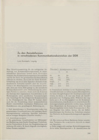 Dokument Zu den Anredeformen in verschiedenen Kommunikationsbereichen der DDR