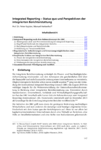 Dokument Integrated Reporting – Status quo und Perspektiven der integrierten Berichterstattung