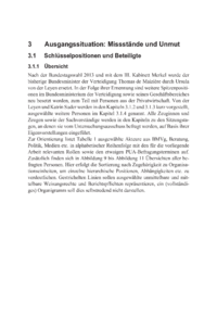 Dokument Ausgangssituation: Missstände und Unmut