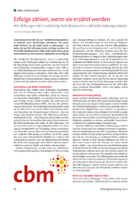 Dokument Erfolge z&auml;hlen, wenn sie erz&auml;hlt werden