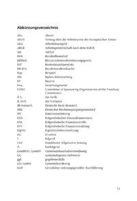Dokument Abkürzungsverzeichnis