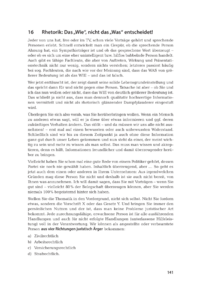 Dokument Rhetorik: Das „Wie“, nicht das „Was“ entscheidet!
