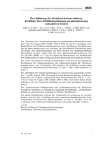 Dokument Richtlinie &uuml;ber Dichtheitspr&uuml;fungen an umschlossenen radioaktiven Stoffen