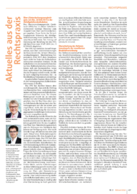 Dokument Aktuelles aus der Rechtspraxis