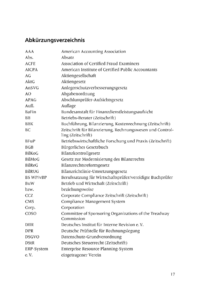 Dokument Abk&uuml;rzungsverzeichnis