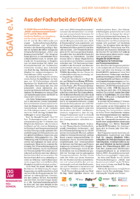 Dokument Aus der Facharbeit der DGAW e.V.