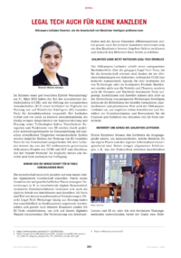 Dokument Legal Tech auch für kleine Kanzleien