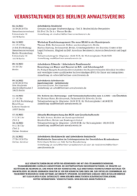 Dokument Veranstaltungen des Berliner Anwaltsvereins