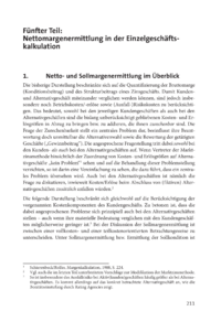 Dokument Nettomargenermittlung in der Einzelgeschäftskalkulation
