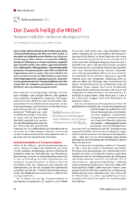 Dokument Der Zweck heiligt die Mittel?