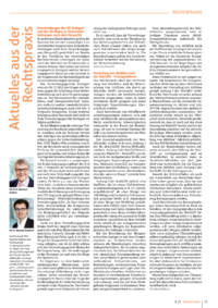Dokument Aktuelles aus der Rechtspraxis