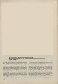 Dokument Arbeitstagung „Konfrontative Grammatik“ der Grammatiksektion der bilateralen Germanistenkommission DDR – VR Polen