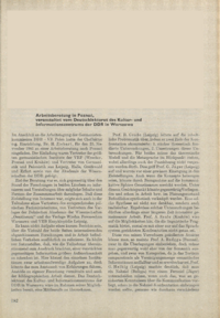 Dokument Arbeitsberatung in Poznań, veranstaltet vom Deutschlektorat des Kultur- und Informationszentrums der DDR in Warszawa